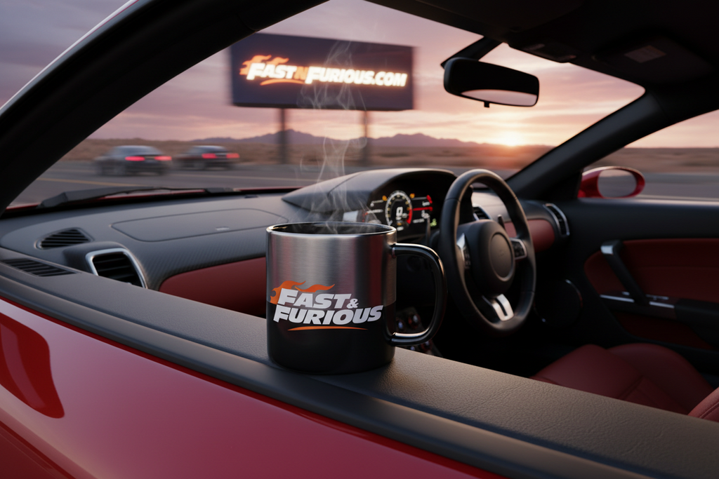 11oz Ceramic FastnFurious.com Mug with Color Inside