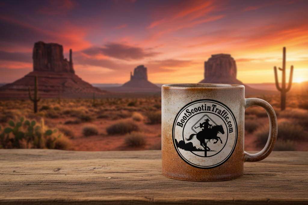 11oz Boot Scootin TE Mug with Color Inside
