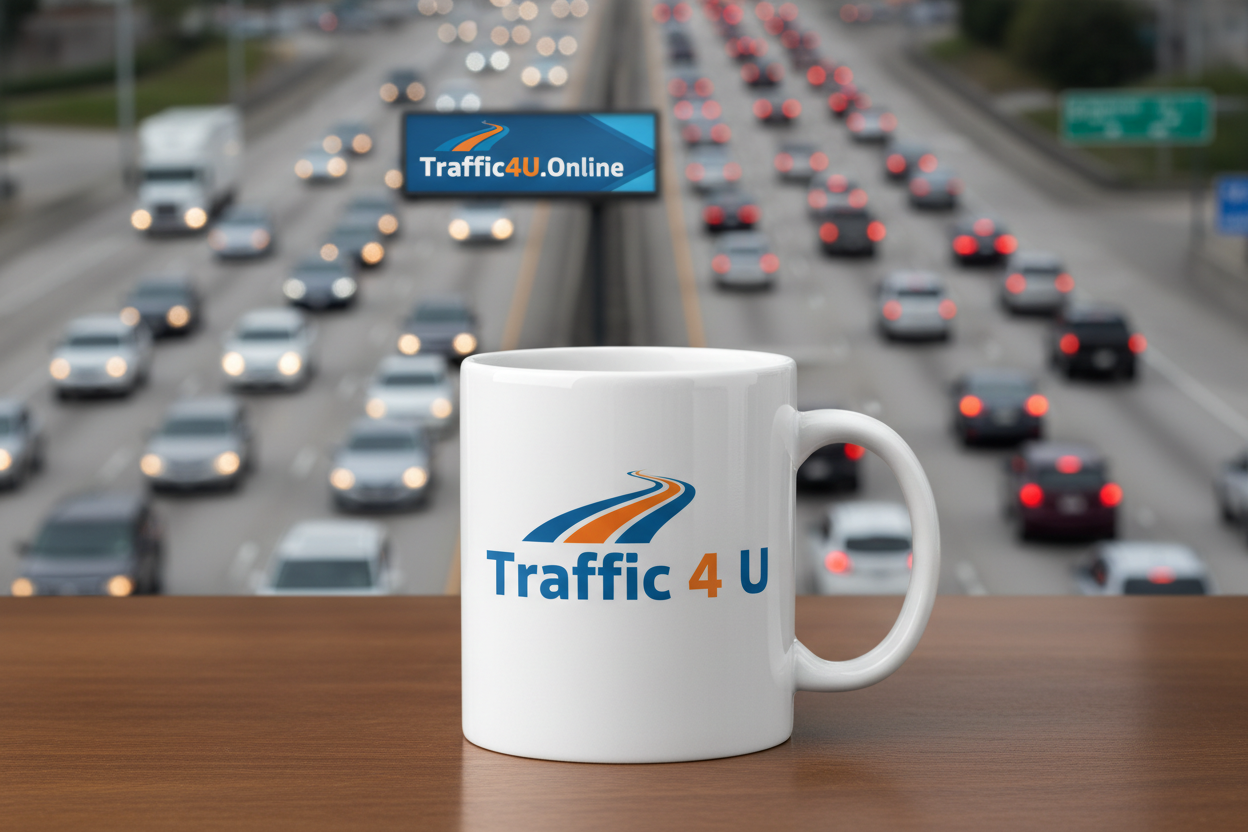Traffic 4 U 11oz Ceramic Mug with Color Inside