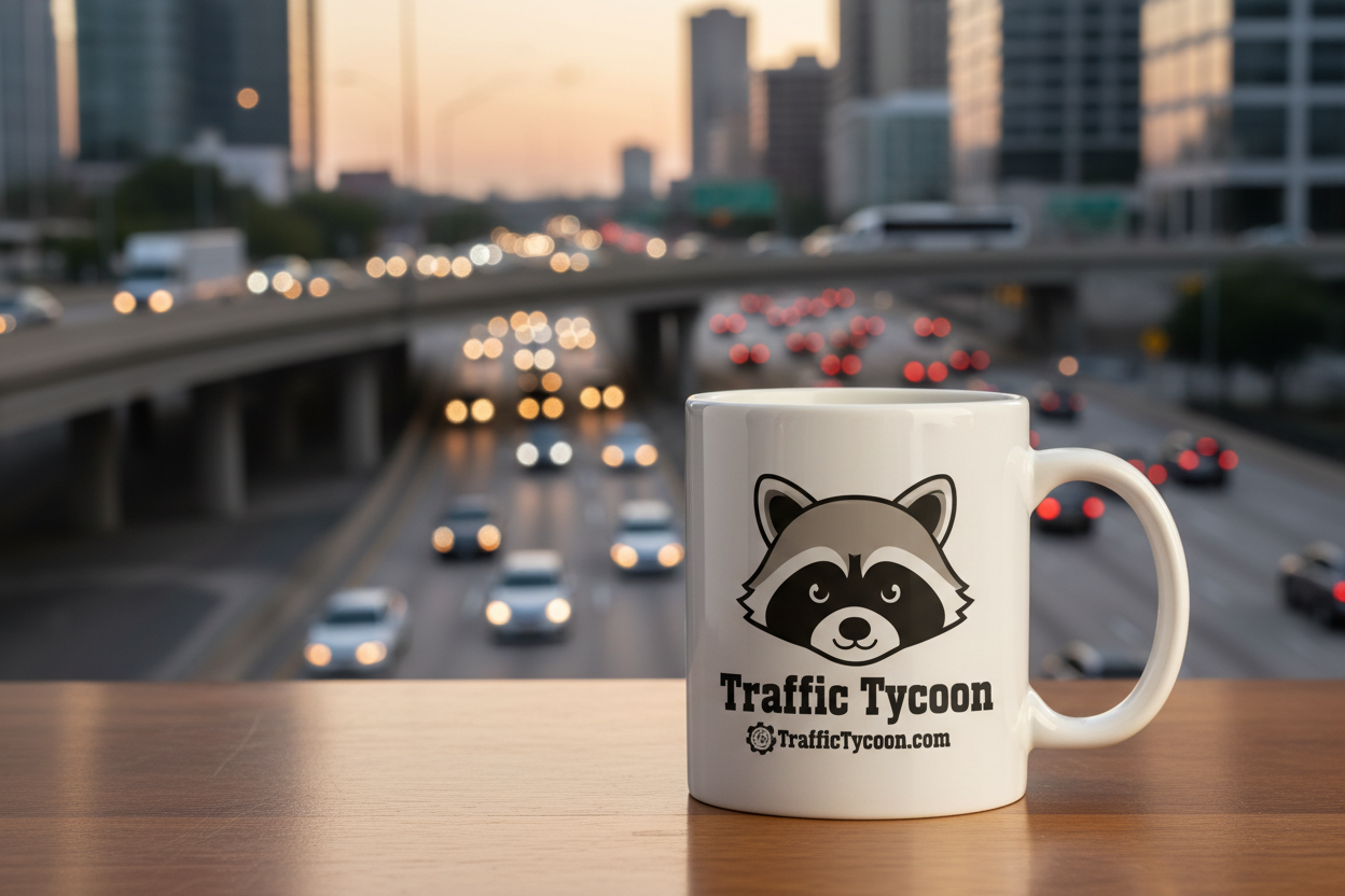 Traffic Tycoon - 11oz Ceramic with Logo Design